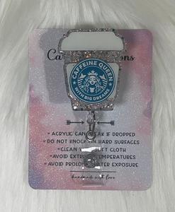Coffee Caffeine Queen Badge Reel In China Cheap Online
