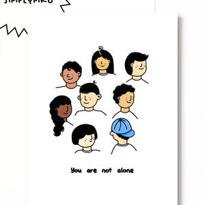 Youre Not Alone Greeting Card Recommend