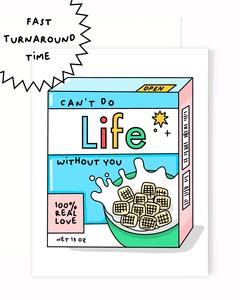Life Cereal Greeting Card Clearance Clearance Store