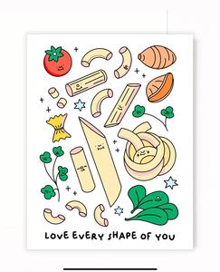 Pasta Greeting Card Top Quality For Sale