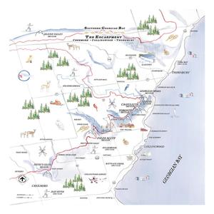Chalet Map Notecards Clearance Great Deals
