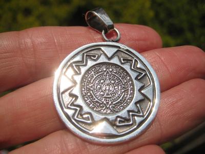 925 Silver Mayan Aztec Calender Taxco Mexico A89258 Shop Offer