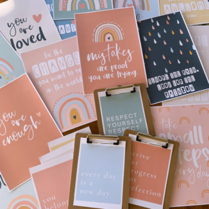 BOHO RAINBOW Inspirational Growth Mindset Posters Cheap Sale Cost