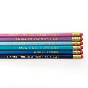 Introvert Pencil Pack Free Shipping Best Seller