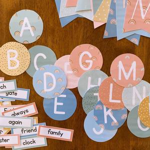 BOHO RAINBOW Word Wall Pack Outlet Lowest Pice