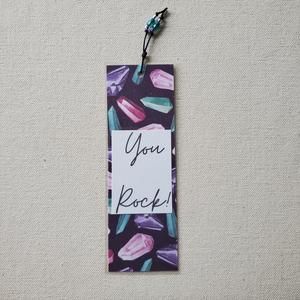 "You Rock" Dark Gemstone Bookmark Cheap Sale Comfortable