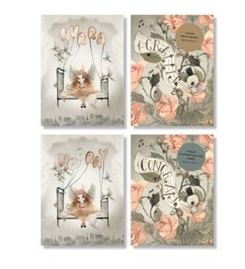 2 Tarjetas de felicitacin - Roses Amazon Sale Online