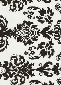 Black Flocked Damask On White 120gsm A4 Paper Fast Delivery Online