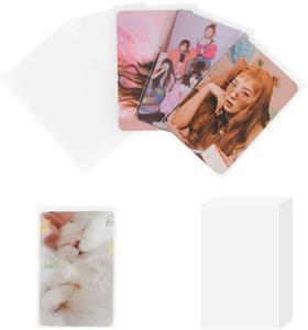 100 Packs Photocard Sleeves, 200Microns Kpop (Unsealable) Sale Low Pice Fee Shipping