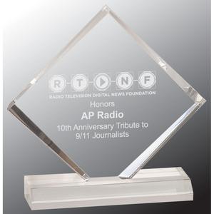 Clear Diamond Jewel Beveled Acrylic Award Clearance Cheap Real