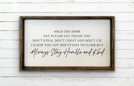Hold The Door - Wood Sign Exclusive Online