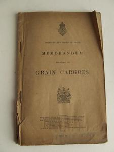 Board of Trade - Memorandum relating to Grain Cargoes Buy Cheap Best Sale