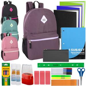 19" Side Pocket Backpack with 30-Piece School Supply Kit - Girls With Paypal Cheap Online