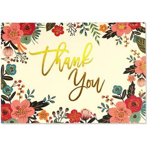 Floral Frame Thank You Notes From China Sale Online