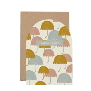 'Baby Shower' curved card Outlet 2025 New