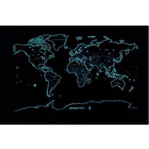 Carte du Monde Gratter <br /> Planisphre Lumineuse For Sale