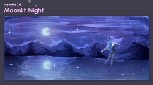 JTK Dreaming Girl Deskmat - Moonlit Night Cheap Sale Looking For