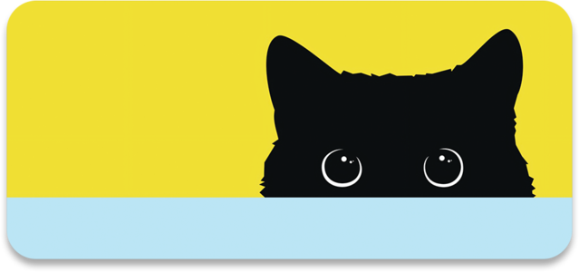 ClickyDuck Curious Cat Deskmat/Mousepad Huge Surprise Cheap Online