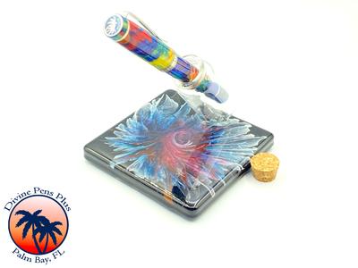 Blue Flower Pen Display - Large Single Bottle Buy Authentic Online
