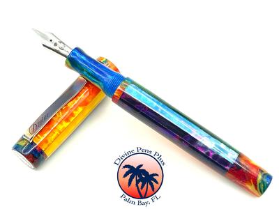 Custom Fountain Pen - Abalone Pride w/Oil Slick Get Authentic Cheap Pice