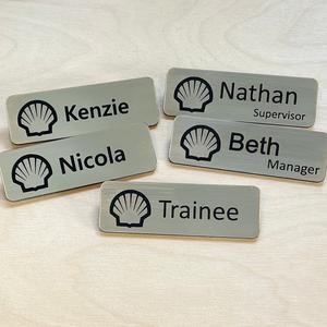 Shell name badge Outlet View