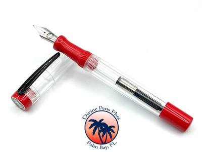 Agape Fountain Pen - Demonstrator w/Solid Red Clearance Visit New