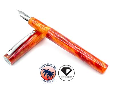 Agape Fountain Pen - "En Fuego" DiamondCast Fake Cheap Online