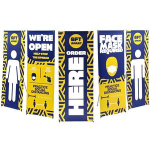 24 x 62in. X-Banner Stand with Super Flat Vinyl Graphic Package (5 Pack) Outlet For Nice