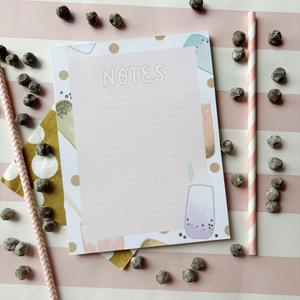 5 x 6.5 Bubble Tea Notepad Cheap