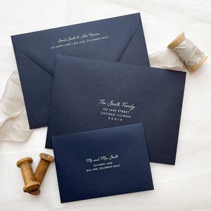 Address Printing - White Ink on Dark Envelopes With Credit Card For Sale