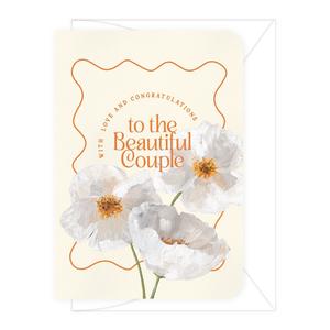 'Beautiful Couple' Poppies Greeting Card Buy Cheap Cheapest