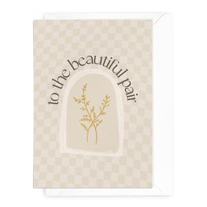 'Beautiful Pair' Check Greeting Card Best Wholesale