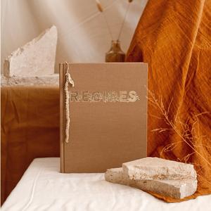 Recipe Journal with 'Latte' Linen Hardcover Free Shipping Pick A Best