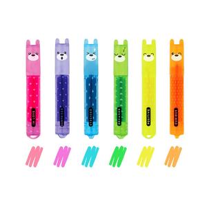 'Teddy's Mood' Mini Neon Highlighters 6pk Marketable For Sale