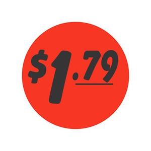 $1.79 - 1.5" Circle Label | Roll of 1,000 Outlet Marketable