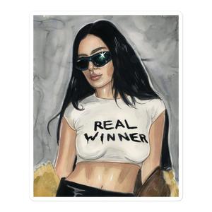 REAL WINNER - Diecut Stickers Sale Great Deals