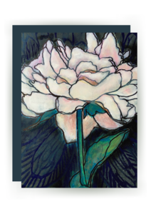 Blush Peony On Jet Greeting Card Cheapest Online
