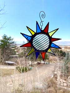 clear striped multicolored starburst Free Shipping Order