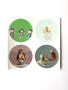 Angels Sticker Sheet - (4) 1.5" round stickers Sast Sale Online