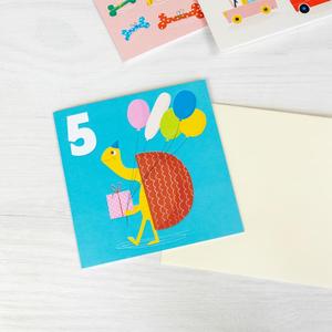 Tortoise 'Five' Birthday Card Discount Online