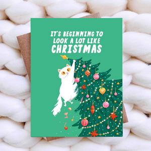 Funny Christmas Card - Funny Cat Holiday Card Visit Cheap Pice