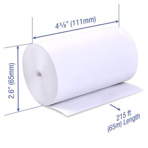 Thermal Paper 4 3/8 x 215 ft x 65mm CORELESS BPA Free 18 rolls Cheap Pice Buy Discount