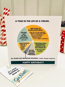 The Vegan Birthday Card & Gift Tag Sale How Much