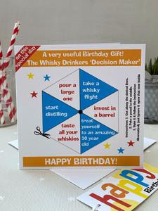 The Whisky Drinker's 'Decision Maker' Birthday Card Manchester