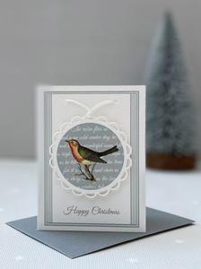 Trio of Mini Robin Christmas Cards Clearance Huge Surprise