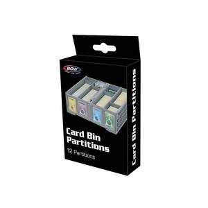 BCW Collectible Card Bin Partitions - Gray With Mastercard Cheap Pice
