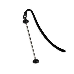Barbell Bead Holder Bookmark - Black Discount Official Site