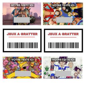 Carte gratter personnalise X100 Online Online Free Shipping