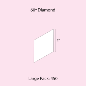 2" 6 Point Diamonds Paper Pieces: Large Pack Limited Edition Online