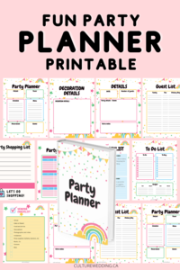 Fun Party Planner Printable Party Checklist {18 pages} Brand New Unisex Sale Online